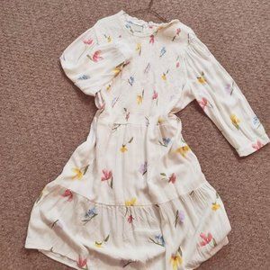 Flowy Flower Print Midi Dress